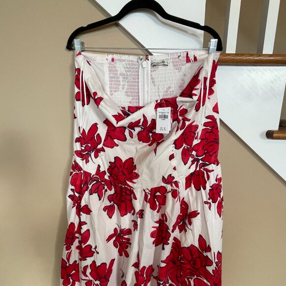 Abercrombie & Fitch Strapless Drop-Waist Maxi Dress strapless maxi dress sz XL - Picture 4 of 5